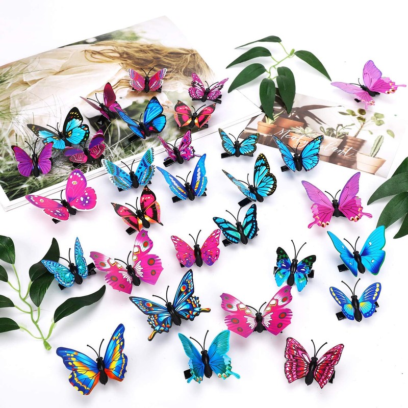 36 Piezas de Clips de Pelo de Mariposa, Coloridos Pasadores