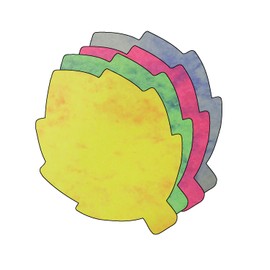 5.5" Leaf Marble Assorted Color Creative Cut-Outs, 31 Cut-Outs in a Pack for Fall, Harvest, Autumn Crafts, Decorations, Spring, Summer, Classroom, Kids’ School Craft Projects