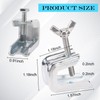 Fireplace Damper Clamp Stainless Steel Flue Stop Clamp for Gas