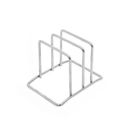 Stainless Steel Pot Lid and Cutting Board Rack for Kitchen Counters – Compact Holder for Everyday Storage