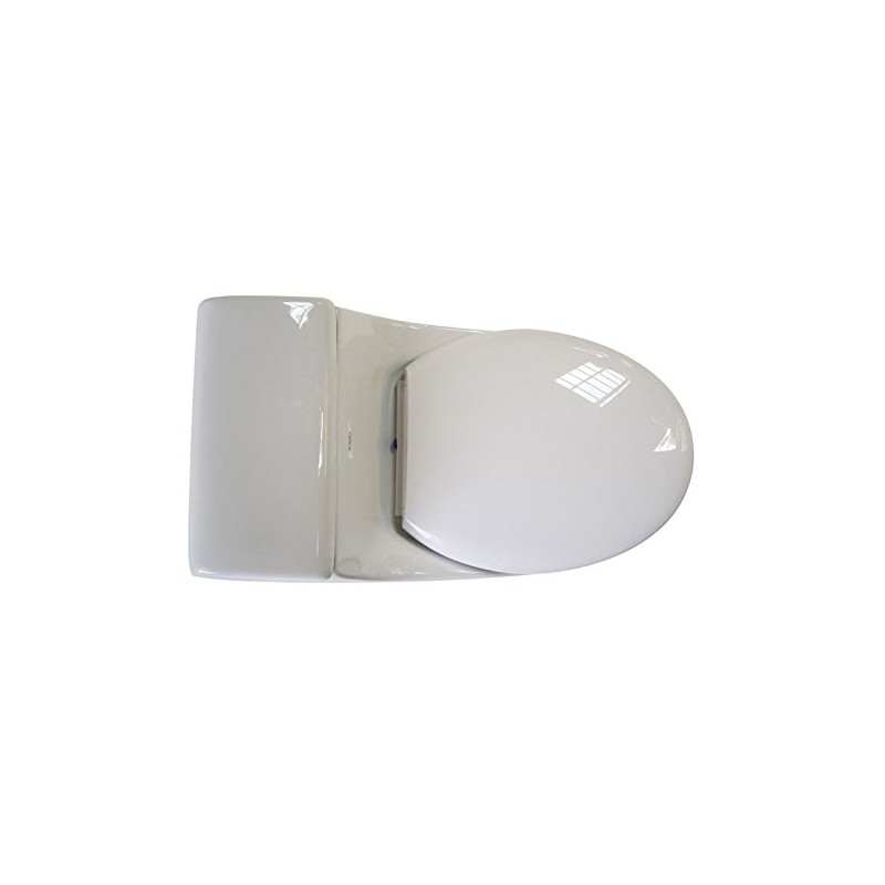 EAGO R-108SEAT Replacement Soft Closing Toilet Seat for TB108, White,