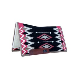 Professional's Choice 30X34 Jalepeno Contoured Saddle Pad Black 30X34