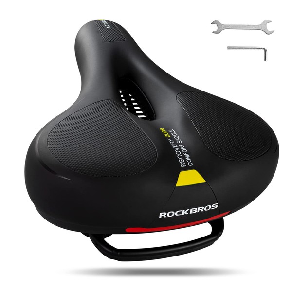 ROCKBROS Bicycle Saddle Comfortable Gel Saddle Men Women Ergonomic Wide
