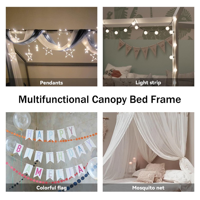 Merax Twin Size Wooden House Bed for Kids,No Box Spring