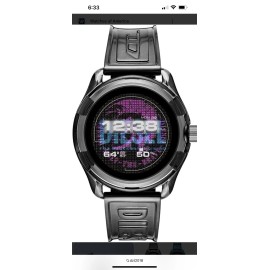 Diesel DZT2018 Black Transparent Men's Smartwatch NEW SEALED!
