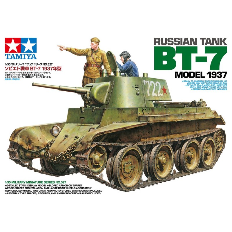 Tamiya 300035327-1:35 BT-7 Model 1937 - Modellino in plastica