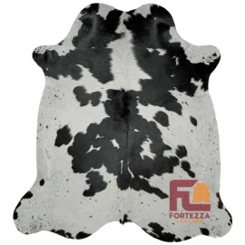 Fortezzaoutlet Cowhide Rug Chromantic Black and White | Premium Quality | Medium 5' x 7'
