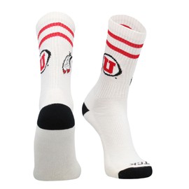 TCK Vintage Utah Utes Socks For Men and Womens Soft Cotton Sock (Utah Utes, Large)