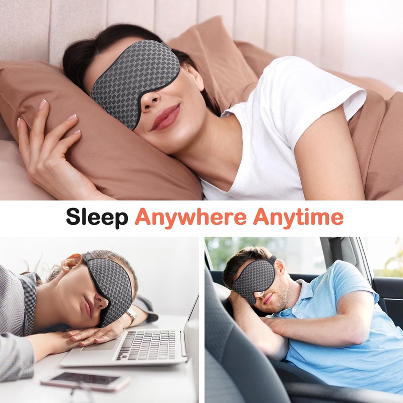 INNELO Sleep Mask, 2023 Soft Comfortable Light Blocking Eye Mask