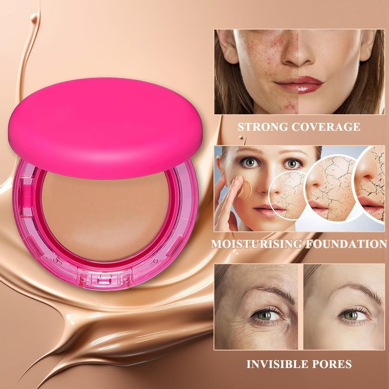 KUIRUNRX® Bounce Foundation, Age-Defying Hydrating Makeup, Deeply nourishing, non-cakey, long-lasting