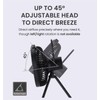 Claymore V600+ Black Rechargeable Portable Fan – 7,800mAh Battery, 4-Speed