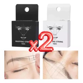 Universo en Linea Duo Hilo Entintado Cejas Mapa Mapping Diseño Microblading F