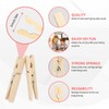 jijAcraft Wooden Pegs, Clothes Pegs for Washing Line Pack of