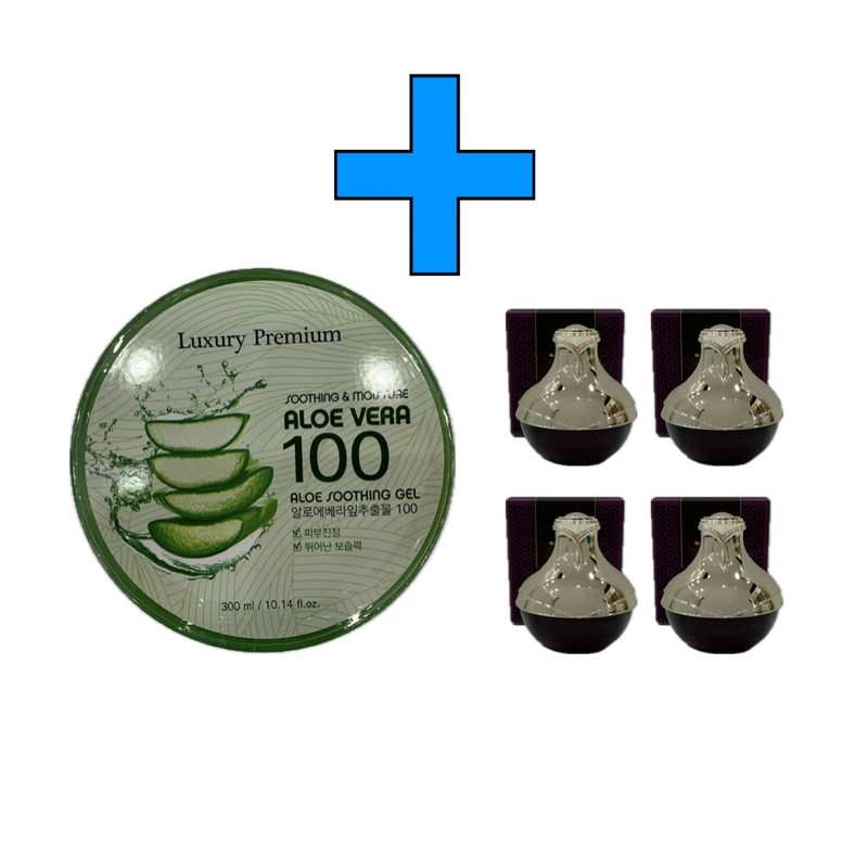 Luxury Premium Aloe Vera 100 Soothing Gel 300ml+Soryehan Cheonsam Sanghwang