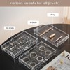 ProCase Acrylic Earrings Holder Organizer Box, Large Clear Earring Jewelry