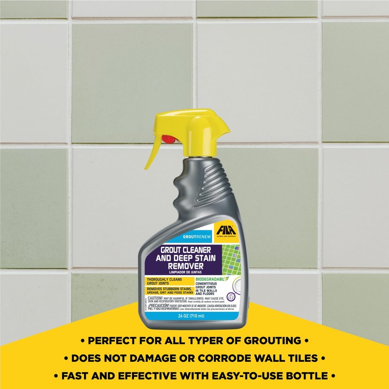 FILA Filagrout Net 24 OZ, Grout Cleaner for Tile Floors,