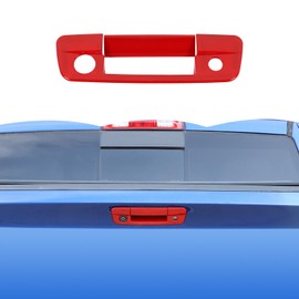 RT-TCZ Tailgate Handle Cover Rear Door Handle Cover Trim Decoration Exterior Accessories for Dodge Ram 2009-2018,Red