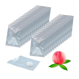 Bashineng Car Air Freshener Replacement Pad Refill Scented Solid Replacement Car Vent Clip Freshener Peach Flavor Individually Wrapped 30 pcs