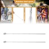 2Pcs Long Extendable Spoon Stainless Steel Telescopic Spoon Durable Useful