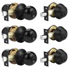 Probrico 3 Pack Door Knob with Double Cylinder Deadbolt Lock