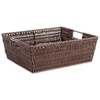 Whitmor Java Rattique Shelf Storage Tote Basket, 1 Count (Pack