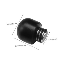 FRCOLOR 50pcs Hair Scissors Rubber Silencer Accessories Noise Reduction Vibration Dampening for Hair Styling Tools Design for Barbers Stylists Diameter