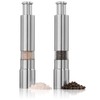 Salt and Pepper Grinder Set of 2,Stainless Steel Push Button