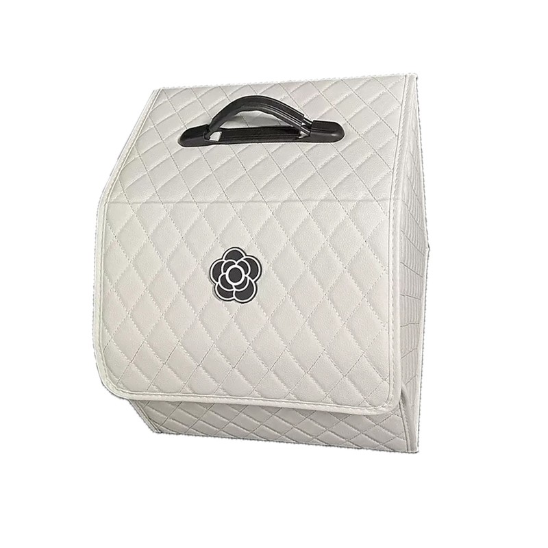 Car Trunk Storage Organizer High Capacity Multipurpose Pu Leather Portable