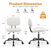 Sweetcrispy Small Office Computer Desk Chair with Wheels and Lumbar