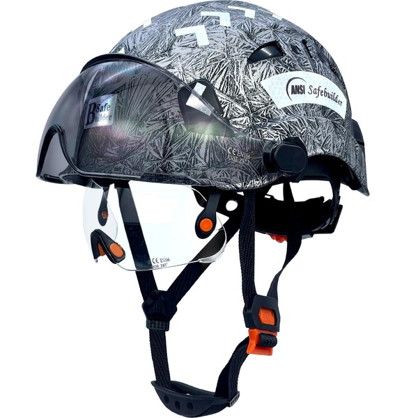 SAFEBUILDER Industrial Safety Helmet with Visor ABS Hard Hat with