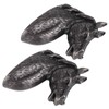 2 Sets Modern Stylish Cabinet Handles Zinc Alloy Waterproof Horse