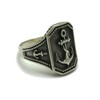 Sterling silver men ring solid 925 Anchor R001731 Empress