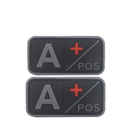 Yanxiangfa 2 PCS Mini A+ First Aid Patch PVC Compatible with Velcro PVC Patches for Hats,Plate Carrier Patches,Ifak Patch,First Aid Kit,Blood Type,A Pos