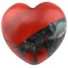 SUNYIK Assorted Natural Gemstones Carved Puff Heart Pocket Stone Set,