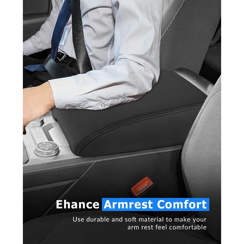 INTGET for 2024 Volkswagen/VW Atlas Center Console Cover Leather Arm