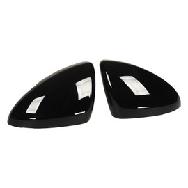 Akozon 2pcs Glossy Black Rearview Mirror Replacement for Chevy 2017?2019 Left and Right Door Mirror Cover