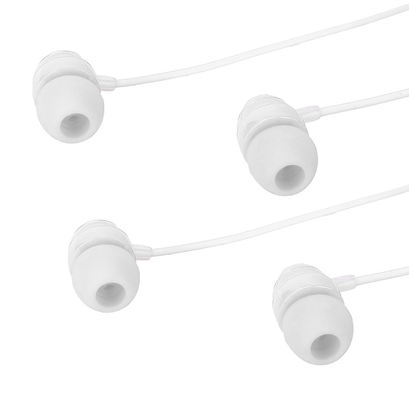 3.5mm Wired Control InEar Headphone Stereo Earphone with Microphone Wide