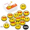 MORCART Pack of 16 Emoji Magnets Smiley Face Fridge Magnets