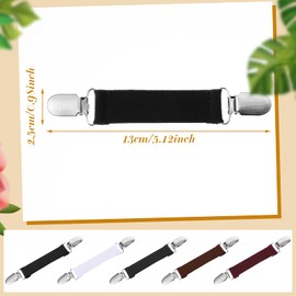 SATINIOR 5 Pcs Fit Dress Cinch Clips Set Scarf Clip Retro Cardigan Collar Clips Back Cinch Shawl Clip (Simple Colors)