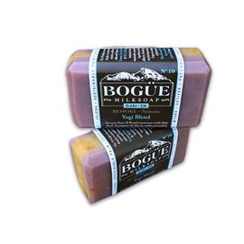 Goat Milk Soap 2 bars- BOGUE No.19 BESPOKE Namaste Yoga Blend Increase Breath awareness, essential oils of Holy Basil, Eucalyptus & Myrrh grounding Ginger, Vetiver & Patchouli keep you centered