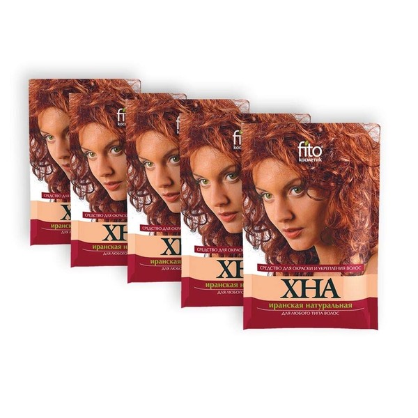 5 Pack Hair Colour Henna Hair Colour Dye Tint 125g (5 x