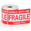 4 x 6 Inch Fragile Stickers Handle with Care 500