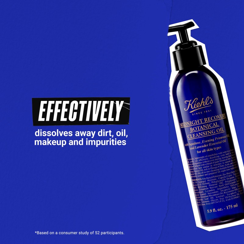 Kiehls Midnight Recovery Botanical Cleansing Oil Cleanser Unisex 5.9 oz