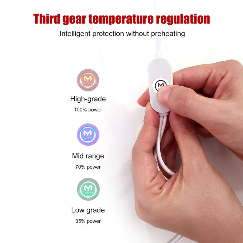 Pink USB Heating Gloves Hand Warmer Touch Screen Design Adjustable