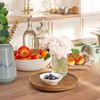 10 Inch Acacia Wood Lazy Susan Turntable Organizer for Cabinet