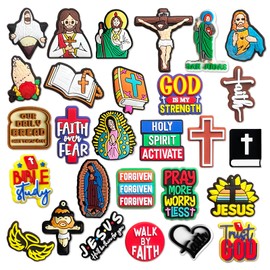 Shoe Charms for Croc, Religion Decoration Cartoon Charms Shoe Accessories, Cartoon Pvc Shoe Charms Decoration for Kids Teens Boys Girls Men Women Party Birthday Gifts