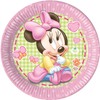 Unique Party 71988 - 23cm Baby Minnie Mouse Party Plates,