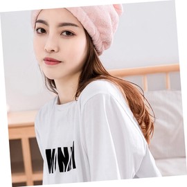 WOONEKY 2pcs Fast Drying Cartoon Hair Drying Caps Soft -Absorbent Shower Caps Bowknot Design for Women for Bathing Gym and Travel White