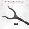 Grabber Reacher Tool, 11" Grabber with Anti-Slip 360° Rotating Jaw,
