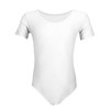 Aquarti Girls' Short-Sleeved Ballet Suit, Plain - 140